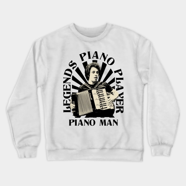 Classic Piano Player 1970s Crewneck Sweatshirt by Electric Tone